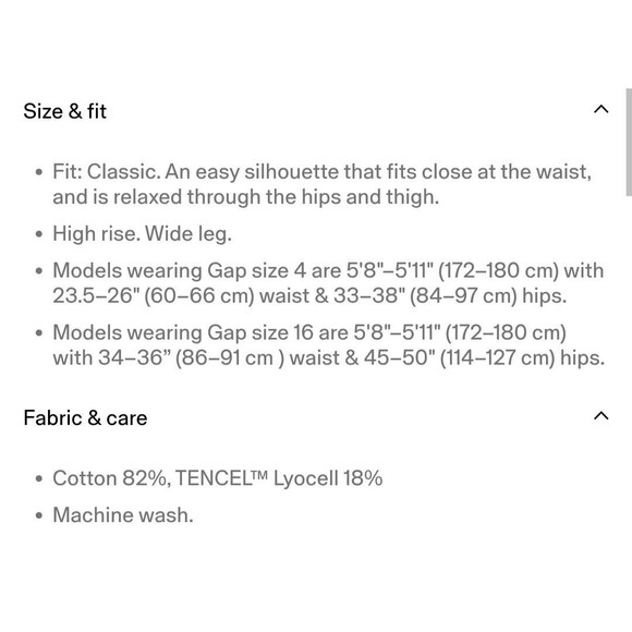 New Gap x Doen Pants Size 10 Trousers High Rise Pleated Wide Leg 32"x28" Cotton - Picture 12 of 12